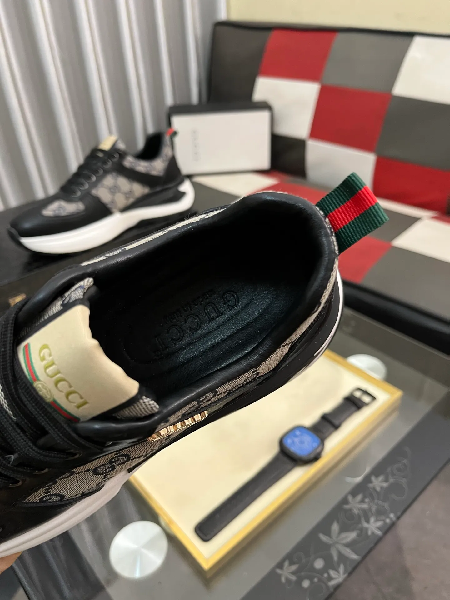 Men's Men's Shoes💰458⌚️⌚️[GUCCI] Gucci men's casual shoes are absolutely popular🔥The ultimate matching item for trendy men! The charm of super texture is irresistible, the main recommendation, the flower leather color is bright! The upper is made of high-quality brand printed fabric with cowhide, breathable leather lining and wear-resistant rubber sole, noble and elegant! Extremely comfortable🎁🎁You can be as handsome as you want💪 38-443️⃣colors available
